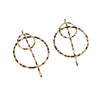 Wholesale Women's Geometric Alloy Electroplated Stainless Steel Earrings Versatile Style