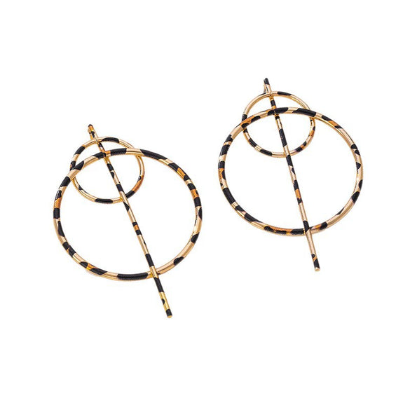 Wholesale Women's Geometric Alloy Electroplated Stainless Steel Earrings Versatile Style