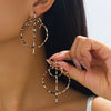Wholesale Women's Geometric Alloy Electroplated Stainless Steel Earrings Versatile Style