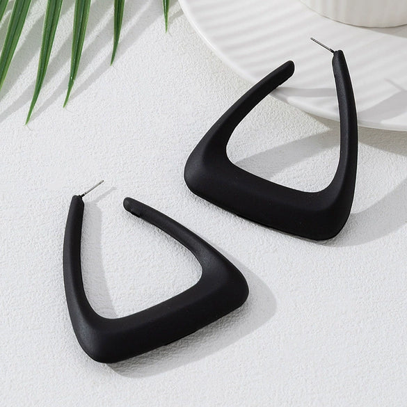Wholesale Women's Geometric Alloy Electroplated Stainless Steel Earrings