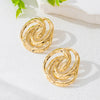 Wholesale Women's Geometric Alloy Electroplated Stud Earrings
