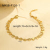 Wholesale Women's Geometric And Heart Shape 18K Gold Electroplated Stainless Steel Bracelet In Fashion Style