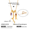 Wholesale Women's Geometric Animal Stainless Steel Fish Pendant Necklace With Vacuum Real Gold Plating