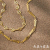 Wholesale Women's Geometric Animal Stainless Steel Necklace With Vacuum Real Gold Plating In Pvd Furnace