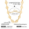 Wholesale Women's Geometric Animal Stainless Steel Necklace With Vacuum Real Gold Plating In Pvd Furnace
