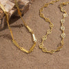 Wholesale Women's Geometric Animal Stainless Steel Necklace With Vacuum Real Gold Plating In Pvd Furnace