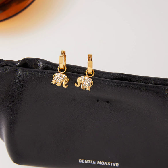 Wholesale Women's Geometric Animal Style Stainless Steel Electroplated Earrings And Ear Clips