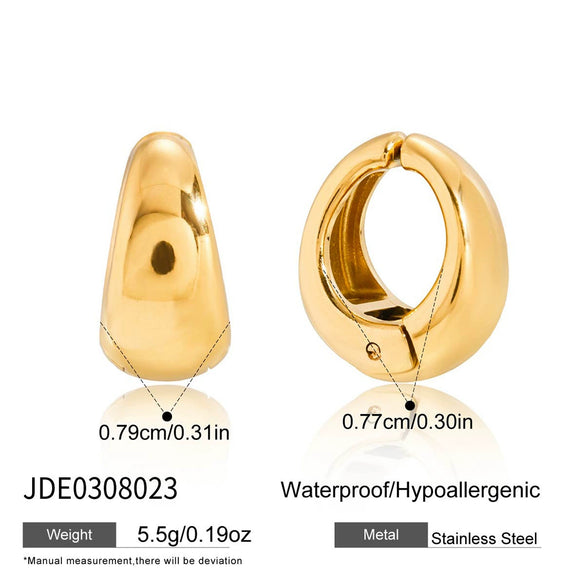 Wholesale Women's Geometric Animal Style Stainless Steel Electroplated Earrings And Ear Clips
