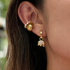 Wholesale Women's Geometric Animal Style Stainless Steel Electroplated Earrings And Ear Clips