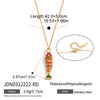 Wholesale Women's Geometric Animal Style Stainless Steel Oildrip Fish Pendant Necklace With Vacuum Real Gold Plating