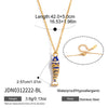 Wholesale Women's Geometric Animal Style Stainless Steel Oildrip Fish Pendant Necklace With Vacuum Real Gold Plating
