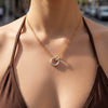 Wholesale Women's Geometric Animal Zodiac Stainless Steel 18K Gold Plated Pendant Necklace