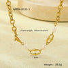 Wholesale Women's Geometric Baroque Imitation Pearl Stainless Steel 18K Electroplated Necklace Light Luxury Jewelry