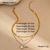 Wholesale Women's Geometric Baroque Imitation Pearl Stainless Steel 18K Electroplated Necklace Light Luxury Jewelry