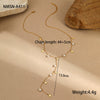 Wholesale Women's Geometric Baroque Imitation Pearl Stainless Steel 18K Electroplated Necklace Light Luxury Jewelry