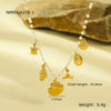 Wholesale Women's Geometric Baroque Imitation Pearl Stainless Steel 18K Electroplated Necklace Light Luxury Jewelry