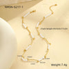 Wholesale Women's Geometric Baroque Imitation Pearl Stainless Steel 18K Electroplated Necklace Light Luxury Jewelry