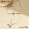 Wholesale Women's Geometric Baroque Imitation Pearl Stainless Steel 18K Electroplated Necklace Light Luxury Jewelry