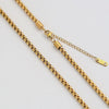 Wholesale Women's Geometric Beaded Fanshaped Turquoise Titanium Steel Goldplated Pendant Necklace