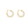 Wholesale Women's Geometric Big Circle Earrings 925 Sterling Silver Copper With Real Gold Plated And 5A Super Flash Zircon