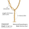 Wholesale Women's Geometric Casual Style Oneword Tassel Pendant Necklace With 18K Real Gold Pvd Furnace Vacuum Plating