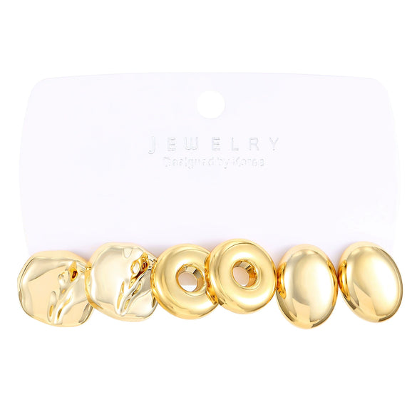 Wholesale Women's Geometric Ccb Electroplated Earrings