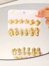 Wholesale Women's Geometric Ccb Electroplated Earrings