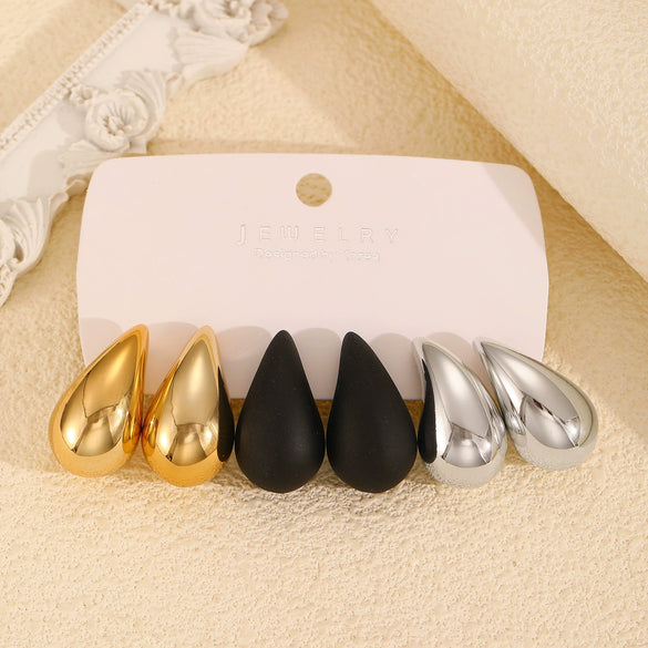 Wholesale Women's Geometric Ccb Electroplated Earrings