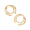 Wholesale Women's Geometric Circle Alloy And Stainless Steel Electroplated Earrings