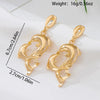 Wholesale Women's Geometric Circle Dolphin Electroplated Alloy And Stainless Steel Earrings