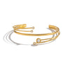 Wholesale Women's Geometric Cold Style Stainless Steel Gold Plated Bracelet Jewelry