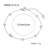 Wholesale Women's Geometric Colored Diamond Stainless Steel Titanium Steel Bracelet With 18K Vacuum Gold Plated Electroplating Treatment