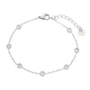 Wholesale Women's Geometric Colored Diamond Stainless Steel Titanium Steel Bracelet With 18K Vacuum Gold Plated Electroplating Treatment