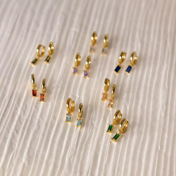 Wholesale Women's Geometric Copper Earrings With Diamond Design And High Color Retention