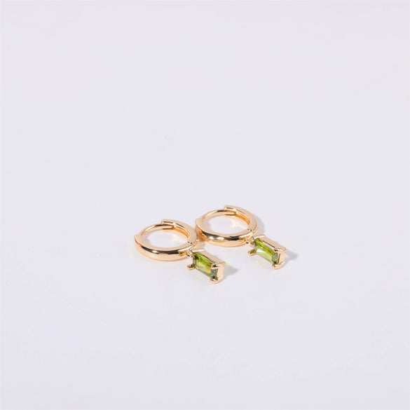Wholesale Women's Geometric Copper Earrings With Diamond Design And High Color Retention