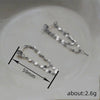 Wholesale Women's Geometric Copper Earrings With Doublelayer Chain Design And Electroplating Process