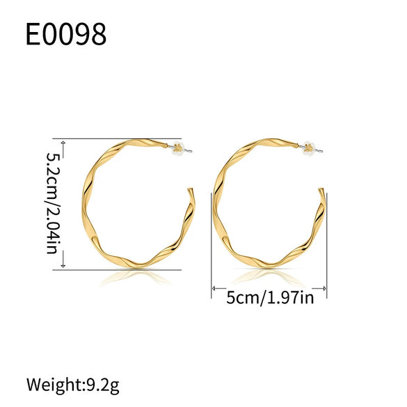 Wholesale Women's Geometric Copper Earrings With Electroplating