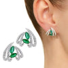 Wholesale Women's Geometric Copper Earrings With Flower And Leaf Patterns Allmatch And Fashionable