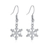Wholesale Women's Geometric Copper Electroplated Christmas Earrings With 925 Silver Ear Needles
