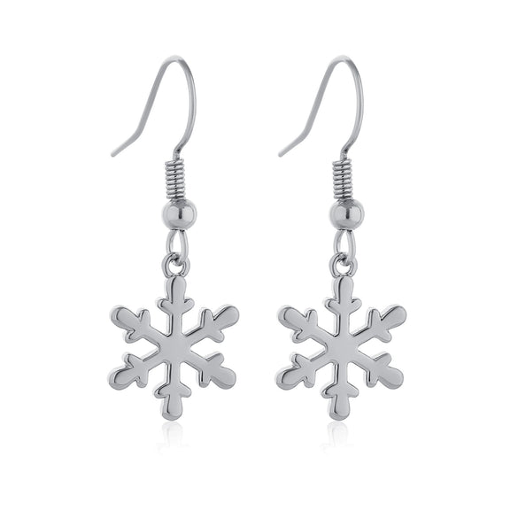 Wholesale Women's Geometric Copper Electroplated Christmas Earrings With 925 Silver Ear Needles