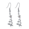 Wholesale Women's Geometric Copper Electroplated Christmas Earrings With 925 Silver Ear Needles