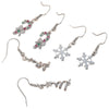 Wholesale Women's Geometric Copper Electroplated Christmas Earrings With 925 Silver Ear Needles