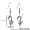 Wholesale Women's Geometric Copper Electroplated Christmas Earrings With 925 Silver Ear Needles