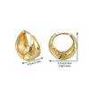 Wholesale Women's Geometric Copper Electroplated Diamond Earrings
