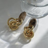 Wholesale Women's Geometric Copper Electroplated Ring Earrings