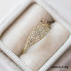 Wholesale Women's Geometric Copper Inlaid Zircon Ring