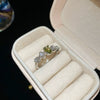 Wholesale Women's Geometric Copper Light Luxury Ring With Real Gold Electroplated