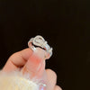 Wholesale Women's Geometric Copper Light Luxury Ring With Real Gold Electroplated