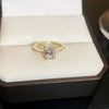 Wholesale Women's Geometric Copper Light Luxury Ring With Real Gold Electroplated