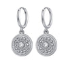 Wholesale Women's Geometric Copper Plated With Real Gold Devil's Eye Earrings